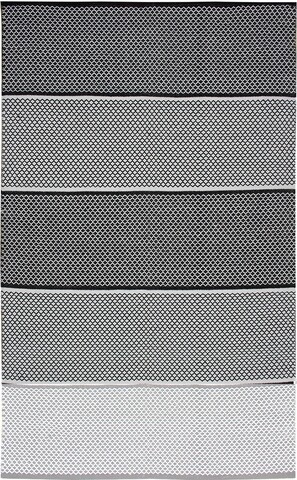 Covor Eko rezistent, 9025 - Black, White, 100% bumbac,  120 x 180 cm