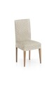 Set 2 huse scaun elastice bi-stretch, Argos, inaltime spatar pana la 55 cm, natural C/0