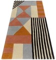 Covor Geometry Bedora, 200x300 cm, 100% lana, multicolor, finisat manual