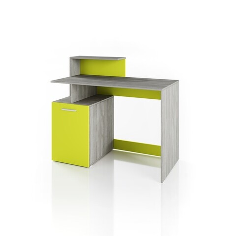 Birou, Bedora, City 3036, 110 x 55 x 96 cm, PAL, gri/lime