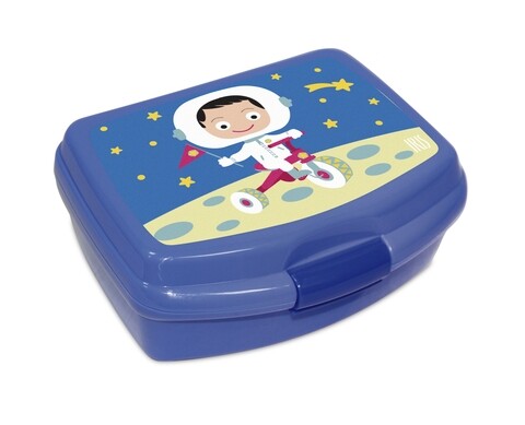Cutie pranz pentru copii SnackRico, 550 ml, 16.8x13.5x6.5 cm, albastru