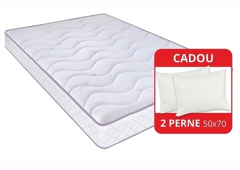 Saltea Super Ortopedica Tri Flexa Lavanda Therapy, 12+3+3 Memory 140 x 190 cm, H 20 cm