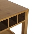 Consola cu suport pentru sticle Carlee, Versa, 80x40x80 cm, lemn de pin