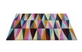 Covor Angles Bedora, 200x300 cm, 100% lana, multicolor, finisat manual