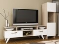 Comoda TV LANZA, Gauge Concept, 150x31x120 cm, PAL, cordoba/alb