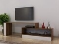 Comoda TV DUS, Gauge Concept, 165x30x45 cm, PAL, alb/aluna