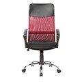 Scaun de birou ergonomic Bedora Lotte, Mesh, Negru/Rosu