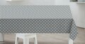 Fata de masa, Sabichi, Grey Polka Dot, 132 x 178 cm, PVC