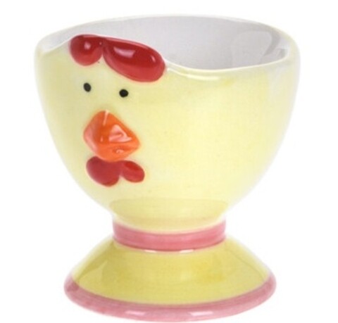 Suport pentru ou Chicken, 6x7 cm, dolomita, multicolor