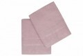 Set 2 prosoape de baie 90x150 cm, 100% bumbac, Soft Kiss, Corona Pink