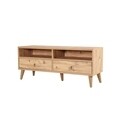 Set mobilier living 2 piese, comoda si comoda TV, Motto 2-200, Vella, atlantic pine