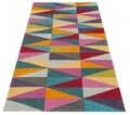 Covor  Angles Bedora, 80x150 cm, 100% lana, multicolor, finisat manual