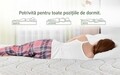 Saltea Perugia Organic Cotton Free Air, Pocket Memory 7 Zone de Confort, 140x200 cm, H 30 cm