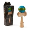 Kendama, 18x7x6 cm, albastru si verde