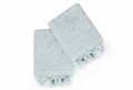 Set 2 prosoape de maini 50x90 cm, 100% bumbac, Saheser, Bağlamalı Firuze  Blue