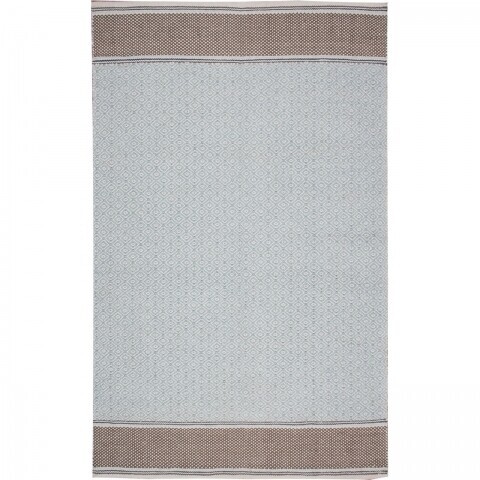 Covor rezistent Eko, 9027 - Blue, Grey, 100% bumbac, 80 x 150 cm