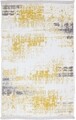 Covor Eko rezistent, NK 01 - Yellow, Grey, 100% poliester,  75 x 200 cm