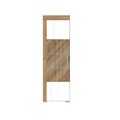 Mobilier Living Novedo III, Bedora, 1 x Polita, 1 x Comoda, 2 x Dulap, Alb/Natur