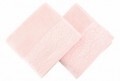 Set 2 prosoape de maini 50x90 cm, 100% bumbac, Soft Kiss, Tomurcuk  Pink