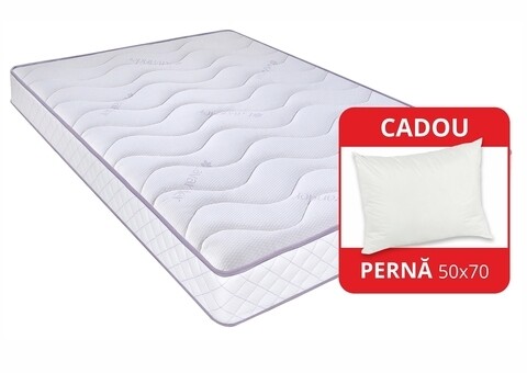 Saltea Super Ortopedica Tri Flexa Lavanda Therapy, 12+3+3 Memory 80 x 200 cm, H 20 cm