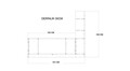 Comoda TV TOPRAK, Gauge Concept, 181x30x150 cm, PAL, aluna/negru