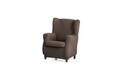 Husa fotoliu elastica bi-stretch, Arion, wing chair, maro C/7