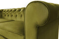 Canapea Oxford Chesterfield, 93x183x75 cm, 2 locuri, Olive