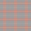 Patura Biederlack Softflor Check, 150x200 cm, gri/portocaliu