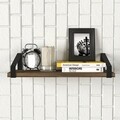 Raft pentru perete Artigo, Tera Home, 45x15x10 cm, aluna/negru