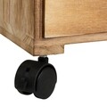Comoda cu 2 sertare si roti Home, Creaciones Meng, 55x25x31.5 cm, lemn de paulownia/MDF
