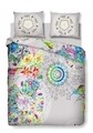 Lenjerie de pat dubla, Dream, 4 piese, 180x200, 100% bumbac, multicolor