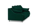 Canapea extensibila, Lilas, Mazzini Sofas, 3 locuri, cu lada de depozitare, 215x94x90 cm, catifea, verde bottle