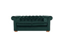 Canapea Oxford Chesterfield, 93x183x75 cm, 2 locuri, Verde