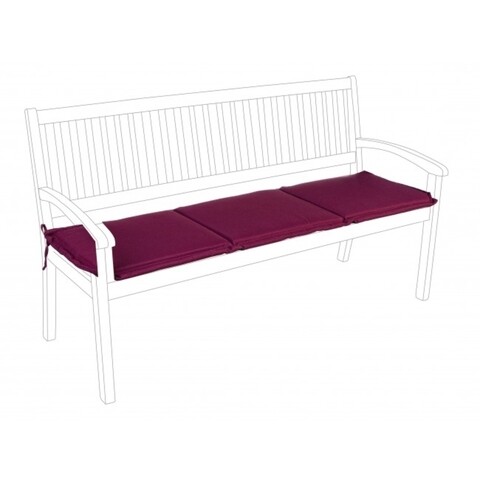 Perna de sezut pentru bancheta, Burgundy Poly, Bizzotto, poliester, 153x48 cm