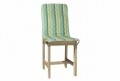 Husa spatar scaun 47x100 cm, Green Stripes, 100% bumbac, verde