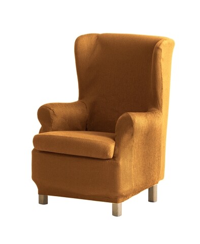 Husa fotoliu elastica bi-stretch, Ulises, wing chair, galben C/5