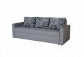 Canapea extensibila Firenze Grey Flower 218x85x85 cm, cu lada de depozitare