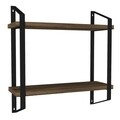 Raft pentru perete Arno, Tera Home, 45x15x47 cm, aluna/negru
