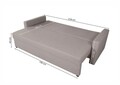Canapea extensibila Firenze Beige 218x85x85cm cu lada de depozitare