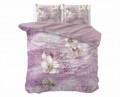 Lenjerie de pat dubla Blossom 2 Purple, Royal Textile,3 piese, 200 x 220 cm, 100% bumbac, multicolora