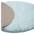 Covor, Indomex, Puffy Duck Egg, 160 cm Ø, 100% poliester, bleu