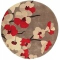 Covor Infinite Blossom Red, Flair Rugs, 135 cm, 100% poliester, rosu/bej/crem