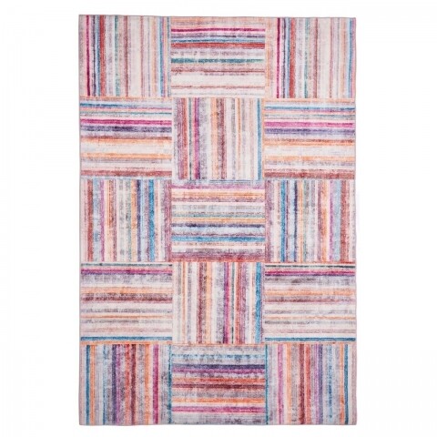 Covor Pastello Multi, Floorita, 160x230 cm, 77% bumbac, 23% PES, multicolor