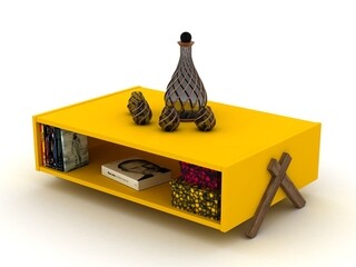 Walnut/Yellow