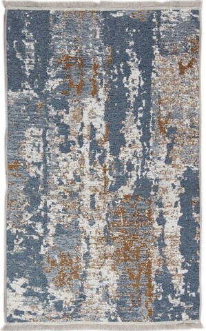 Covor Eko rezistent, NK 02 - Beige, Blue, 100% poliester,  75 x 300 cm