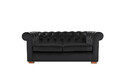 Canapea Oxford Chesterfield, 93x183x75 cm, 2 locuri, Graphite