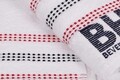 Set 2 prosoape de maini, Beverly Hills Polo Club, Botanik, 50x90 cm, 100% bumbac, alb