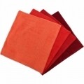 Set 4 prosoape de maini Red Delight, Hobby,  50 x 90 cm, 100% bumbac, rosu