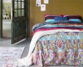 Lenjerie de pat dubla Jetti Multi - Primavera Deluxe, Royal Textile, 3 piese, 240 x 260 cm, 100% bumbac satinat, multicolora