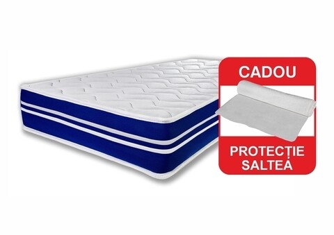 Saltea Super Ortopedica Tri Flexa, 12+3+3 Memory, 100x200x20 cm, Anatomica, Husa Hipoalergenica